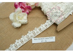 Non Stretch Venice Lace Trim, Embroidery,  (ET.Q) - 3.5cm -1m length